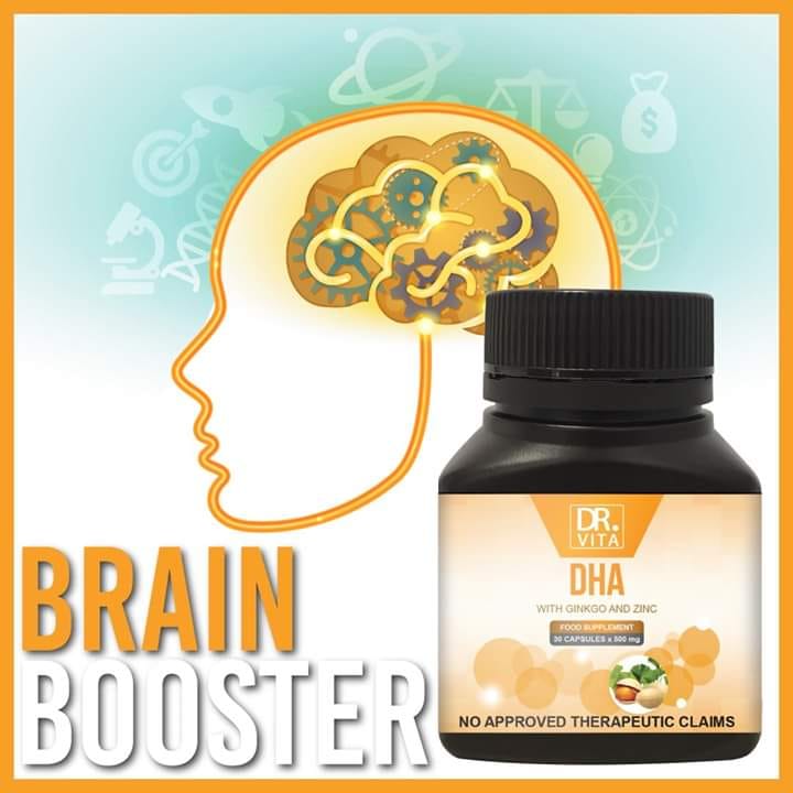 Dr, Vita DHA (with Ginkgo and Zinc)500mg x 30 Capsules