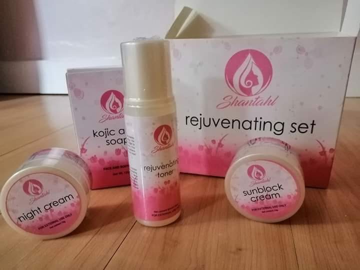 Shantahl Rejuvenating Set (Kojic Acid Soap, Night Cream, Sunblock Cream & Toner)