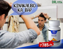 Load image into Gallery viewer, Dr. Vita Biotin for Men (with Iron and OMEGA-3) 500mg x 30 capsules
