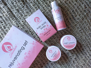 Shantahl Rejuvenating Set (Kojic Acid Soap, Night Cream, Sunblock Cream & Toner)