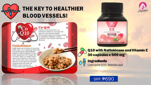Dr. Vita Q10 (with Nattokinase & Vitamin E)500mg x 30 Capsules