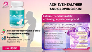 Dr. Vita Glutathione (with Vitamin E & Vitamin C) 500mg x 30 Capsules Shantahl Direct Sales Philippines Dr. Vita Glutathione (with Vitamin E & Vitamin C) 500mg x 30 Capsules Shantahl Direct Sales Philippines